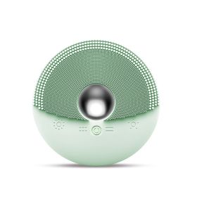 The Silicone Face Wash Can Be Heated (Color: Green)