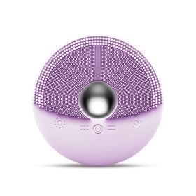 The Silicone Face Wash Can Be Heated (Color: Purple)