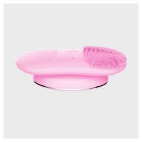 Silicone Sonic Electric Waterproof Face Wash (Option: Pink-English)