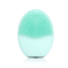 Silicone facial cleanser (Option: Mint green)