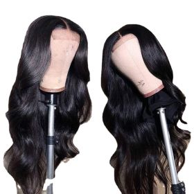 Big Wave Long Curly Hair Wigs Black Chemical Fiber Hair High Temperature Silk Fake Headgear (Option: Black-12inches)