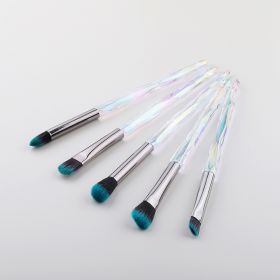 Eye Makeup Brush Eye Shadow Brush Set Beginner Nose Shadow Brush Soft Lip Brush (Option: White green-5PCS)